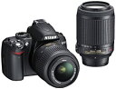 【中古】Nikon デジタル一眼レフカメラ D3000 ダブルズームキット D3000WZ