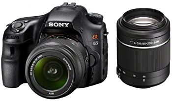 šۥˡ SONY ߥ顼쥹 65 ֥륺󥺥å DT 18-55mm F3.5-5.6 SAM+DT 55-200mm F4-5.6