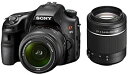 【中古】ソニー SONY ミラーレス一眼 α65 ダブルズームレンズキット DT 18-55mm F3.5-5.6 SAM+DT 55-200mm F4-5.6