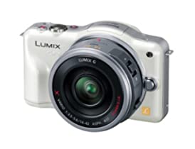 【中古】パナソニック ミラーレス一眼カメラ LUMIX GF3 電動ズームキット シェルホワイト DMC-GF3X-W