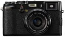 【中古】FUJIFILM デジタルカメラ FinePix X100 ブラック 1230万画素 APS-CサイズCMOS F2レンズ ハイブリッドビューファインダ(2)