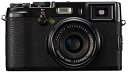 【中古】FUJIFILM デジタルカメラ FinePix X100 ブラック 1230万画素 APS-CサイズCMOS F2レンズ ハイブリッドビューファインダ