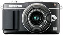 【中古】OLYMPUS ミラーレス一眼 PEN mini E-PM2 レンズキット ブラック E-PM2 LKIT BLK