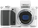 【中古】Nikon ミラーレス一眼 Nikon 1 V2 ボディー ホワイト N1V2WH