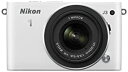 【中古】Nikon ミラーレス一眼 Nikon 1 J3 標準ズームレンズキット1 NIKKOR VR 10-30mm f/3.5-5.6付属 ホワイト N1J