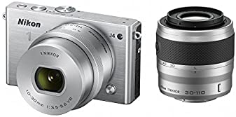 【中古】Nikon ミラーレス一眼 Nikon1 J4 ダブルズームキット シルバー J4WZSL