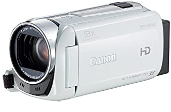Camcorders - 【中古】Canon デジタルビデオカメラ iVIS HF R41 光学32倍ズーム 内蔵32GBメモリー ホワイト IVISHFR41WH (ホワイト)
