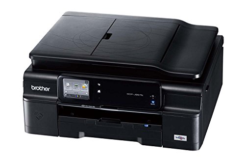【中古】brother A4インクジェットプリンター複合機/黒モデル/10/12ipm/両面印刷/有線・無線LAN/ADF DCP-J957N-B