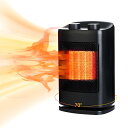 【中古】BNTET セラミックヒーター 電気ファンヒーター 小型 電気ストーブ 速暖 3段階切替 転倒自動オフ 過熱保護 左右70°首振り 静音 暖房器具 省エ