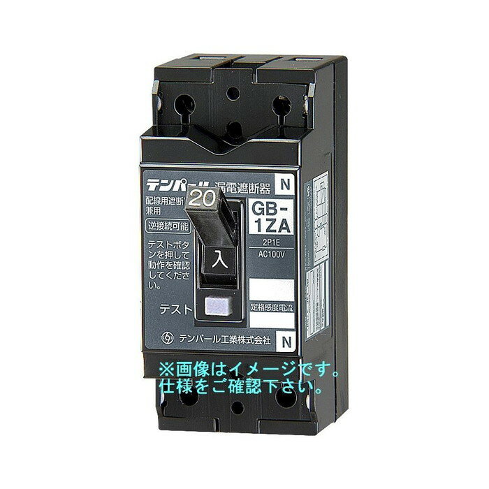 テンパール小型漏電遮断器GB-1ZA20A30mA