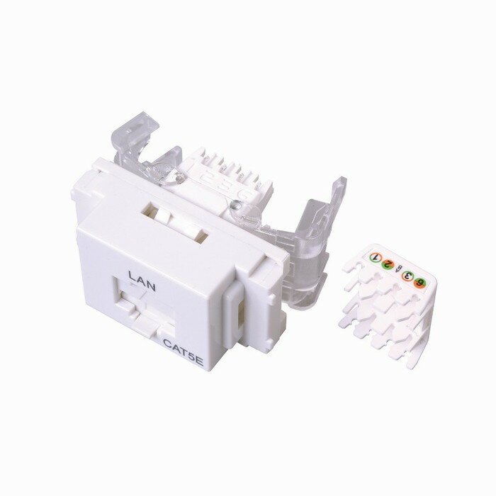 SUN(サン電子)LANモジュラジャック工具レスタイプ/ホワイト用LMJ-5ETLW