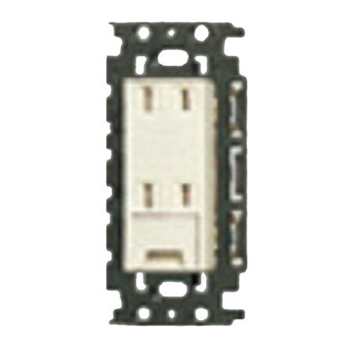 Panasonic(パナソニック)配線器具埋込絶縁アースターミナル付ダブルコンセント(フラット型)WN15324K