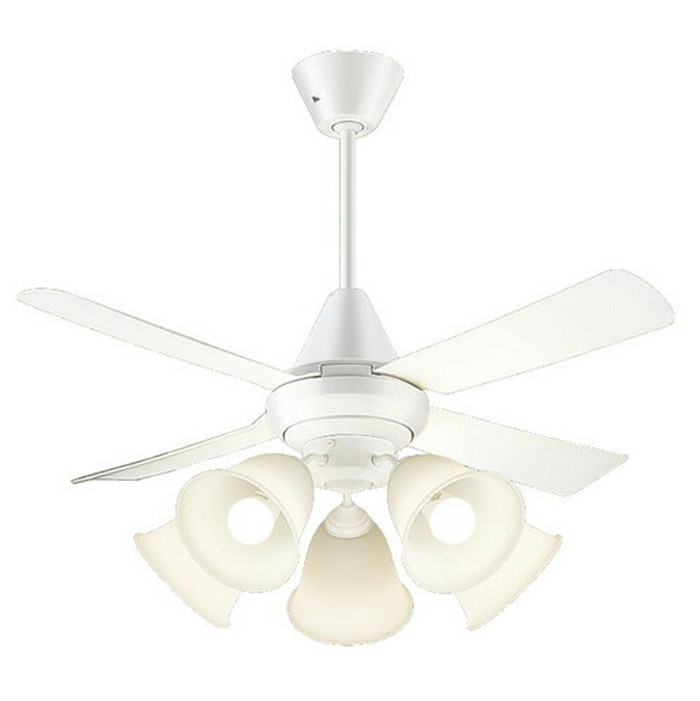 Panasonic(パナソニック)シーリングファン+LEDシャンデリアACモータータイプ/100形電球5灯相当【本体：SP7090+灯具：SPL5540K】電球色：XS90040K【CF】