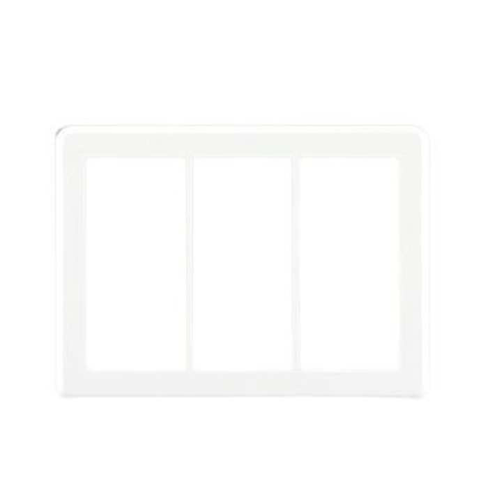 TOSHIBA(東芝ライテック)ワイドアイ配線器具プレート3連用（WW）WDG5133(WW)