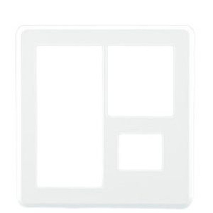 TOSHIBA(東芝ライテック)ワイドアイ配線器具プレート2連用L＋M＋1WWWDG5321(WW)