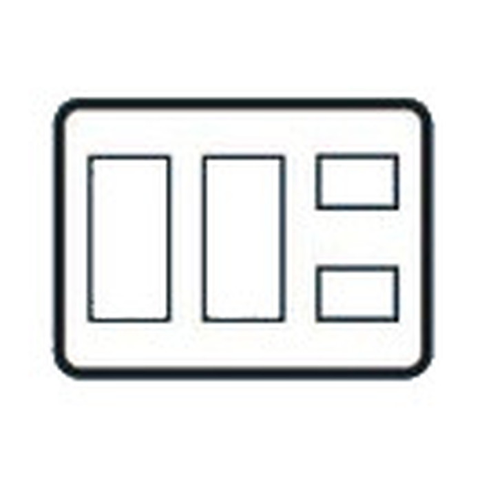 TOSHIBA(東芝ライテック)ワイドアイ配線器具耐火プレート3＋3＋2（WW）WDG5418H(WW)