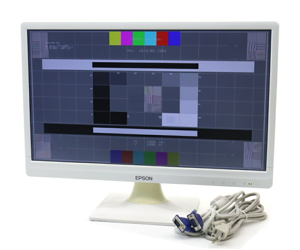 EPSON LD22W91 21.5インチ非光沢パネル フルHD 1920x1080ドット HDMI/DVI-D/アナログRGB入力 【中古】【20220817】