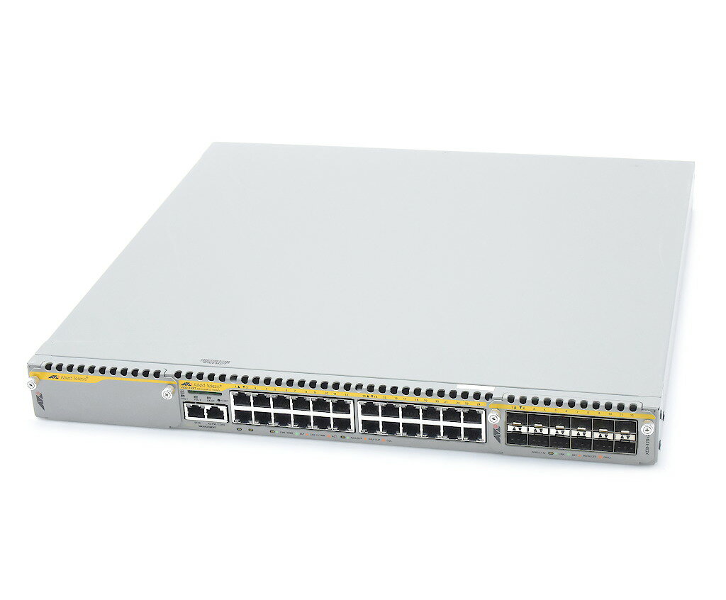 Allied Telesis CentreCOM AT-x900-24XT 24ポート1000BASE-T搭載L3スイッチ x900-5.4.4-0.4.rel 冗長電源 設定初期化済 【中古】【20220817】