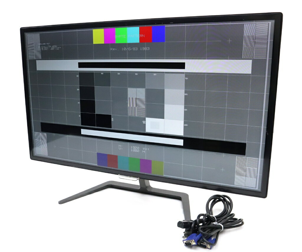 PHILIPS 323E7Q 31.5インチ光沢IPSパネル フルHD 1920x1080ドット HDMI/DVI-D/アナログRGB入力 【中古】【20221207】