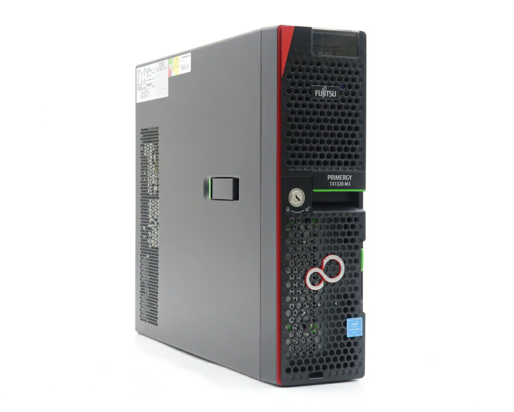 富士通 PRIMERGY TX1320 M3 Pentium G4560 3.5GHz 16GB 2TBx2台 SATA3.5インチ/RAID1構成 DVD-ROM 【中古】【20221228】