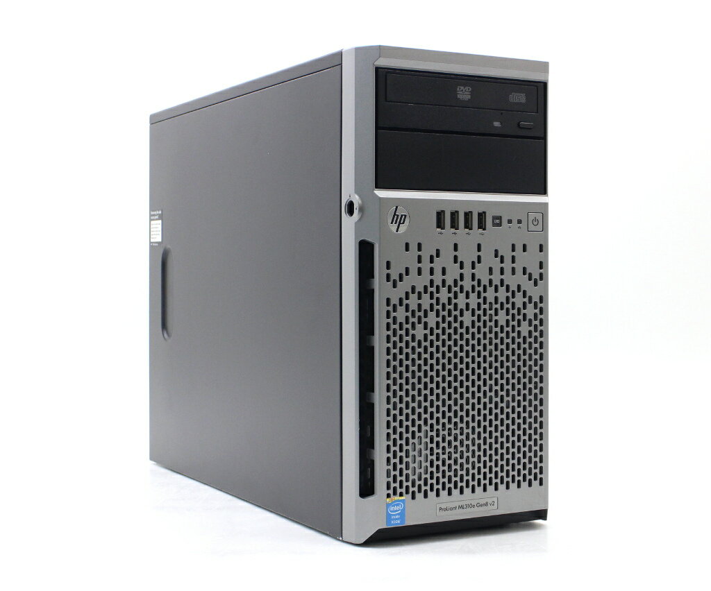 商品情報 No.542231342メーカーhp商品名 型番・型名ProLiant ML310e Gen8 v2※725162-295仕様■基本スペック　・CPU：Xeon E3-1220 v3 3.1GHz(4コア4スレッドCPU搭載)　・メモリ：8192MB(4GBx2枚構成)　・ストレージ：500GBx2台(SATA3.5インチ/RAID1構成)　・RAID：Smart Array P222　・VGA：オンボード　・DRIVE：DVD-ROM　・COA：なし状態・動作状況■動作：中古動作品外観■汚れ　・外装汚れ若干有り。■シール痕　・若干あり。■傷　・外装に使用に差し支えない擦り傷がございます。■その他　・中古品のため使用に差し支えない傷、汚れがある場合がございます。　・本体内外装は清掃しておりますが、多少の汚れが残っている可能性がございます。　・キーシリンダー欠損附属品■付属品　・なし■特記欠品　・セキュリティーキー欠品、マウンタ1個欠品対応情報-備考　・OS欠品の為簡易OSにて動作確認後HDD消去済み、OSは付属いたしておりませんご注意　・本商品は店頭等でも販売している為、稀に在庫切れの場合があります。　・その場合、代替品をご提案させていただきます。