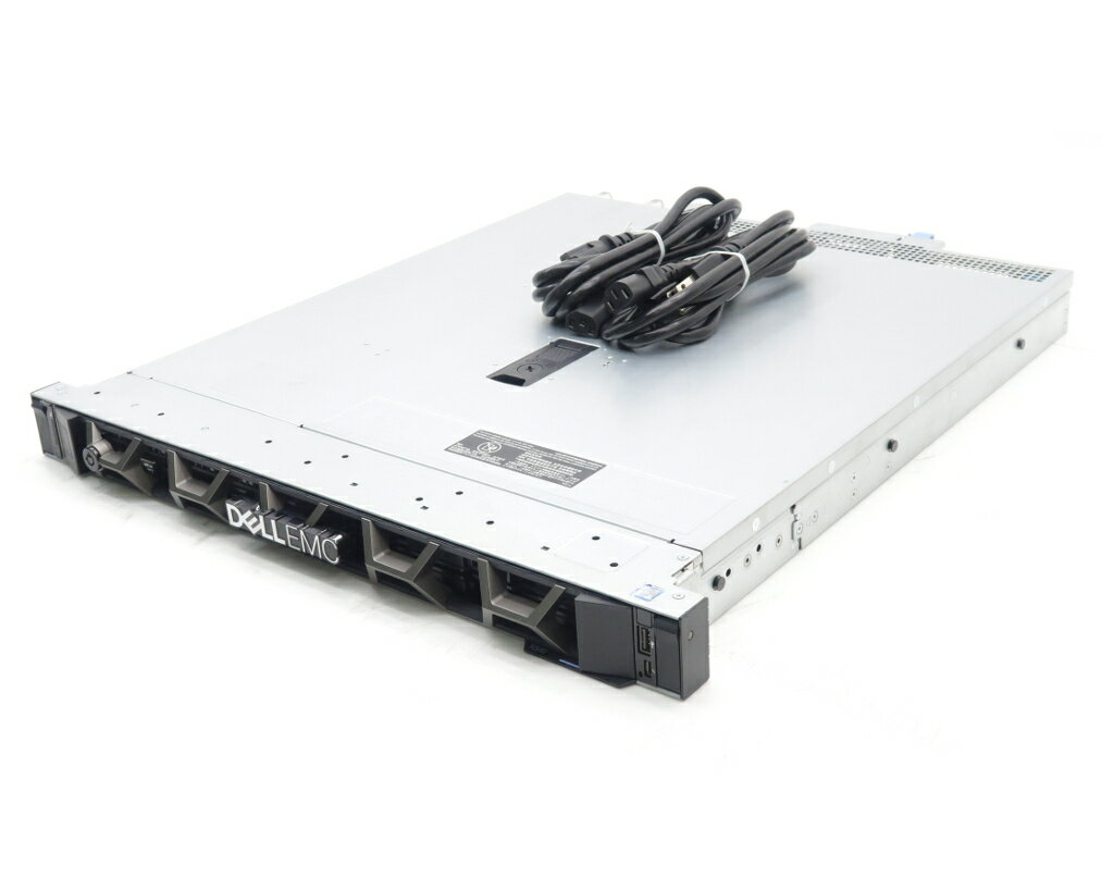 商品情報 No.544236500メーカーDELL商品名 型番・型名PowerEdge R340仕様■基本スペック　・CPU：Xeon E-2136 3.3GHz(6コア12スレッドCPU)　・メモリ：65536MB(16GBx4枚構成)　・ストレージ：480GBx1台(SATA2.5インチ/RAIDなし)　・RAID：PERC H730P(SAS12Gbps対応)　・VGA：オンボード　・DRIVE：DVD-ROM　・AC：2基実装　・COA：なし状態・動作状況■動作：中古動作品外観■汚れ　・外装汚れ若干有り。■シール痕　・若干あり。■傷　・外装に使用に差し支えない擦り傷がございます。■その他　・中古品のため使用に差し支えない傷、汚れがある場合がございます。　・本体内外装は清掃しておりますが、多少の汚れが残っている可能性がございます。　・本体全体にキズあり附属品■付属品　・電源ケーブル　・フロントマスク■特記欠品　・セキュリティーキー欠品対応情報　・550W電源2基搭載、iDRAC9Enterprise搭載備考　・OS欠品の為簡易OSにて動作確認後HDD消去済み、OSは付属いたしておりませんご注意　・本商品は店頭等でも販売している為、稀に在庫切れの場合があります。　・その場合、代替品をご提案させていただきます。