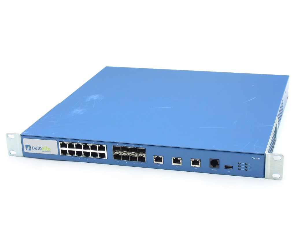 Paloalto PA-3020 12ポート1000BASE-T 8ポートSFPスロット搭載 ファイアウォールルーター ファイアウォールスループット2Gbps 設定初期化済 【中古】【20231121】