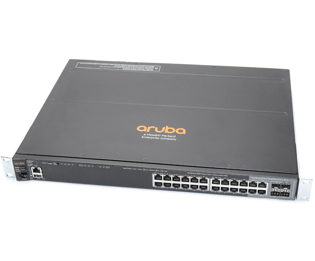hp Aruba 2920 24G (HP-2920-24G) 24ポート1000BASE-T(うち4ポートSFP共用)搭載 L3スイッチ J9733A増設 Ver.WB.15.18.0006 【中古】【20231121】