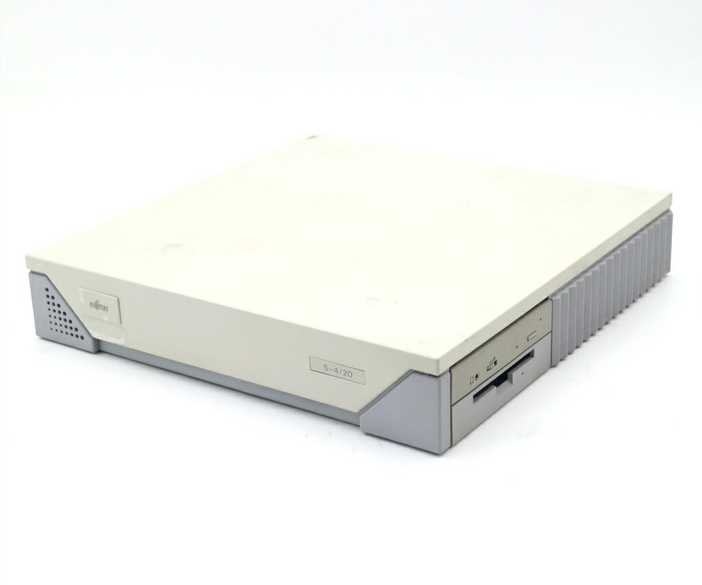 商品情報 No.54b223357メーカー富士通商品名 型番・型名S-4/20 (SPARCstation 20 SS20 OEM)※510-1479-02仕様■基本スペック　・CPU：SuperSPARC 50MHz　・メモリ：64MB(32MBx2枚構成)　・ストレージ：4.3GB(SCSI HDD)　・VGA：Turbo GX(501-2325)　・DRIVE：CD-ROM　・FDD：あり　・リカバリ：Solaris 2.6リカバリ済状態・動作状況■動作：中古動作品外観■日焼け　・全体に若干の日焼けあり■汚れ　・外装汚れ若干有り。■シール痕　・若干あり。■傷　・外装に使用に差し支えない擦り傷がございます。■その他　・中古品のため使用に差し支えない傷、汚れがある場合がございます。　・本体内外装は清掃しておりますが、多少の汚れが残っている可能性がございます。　・筐体全体にキズ、汚れ、樹脂部品の折損等あり附属品■付属品　・なし■特記欠品　・ケンジントンブロック(天板固定ネジ)欠品対応情報-備考　・Solaris 2.6リカバリ済※リカバリ完了しておりますので、お届け後すぐにご利用頂けます。　・CDD動作確認済み　・FDD動作不安定の為保証なし　・Solaris2.6テストインストール済み(rootパスワードは無しに設定しております)　・基本動作確認済みの動作保証品となりますご注意　・本商品は店頭等でも販売している為、稀に在庫切れの場合があります。　・その場合、代替品をご提案させていただきます。