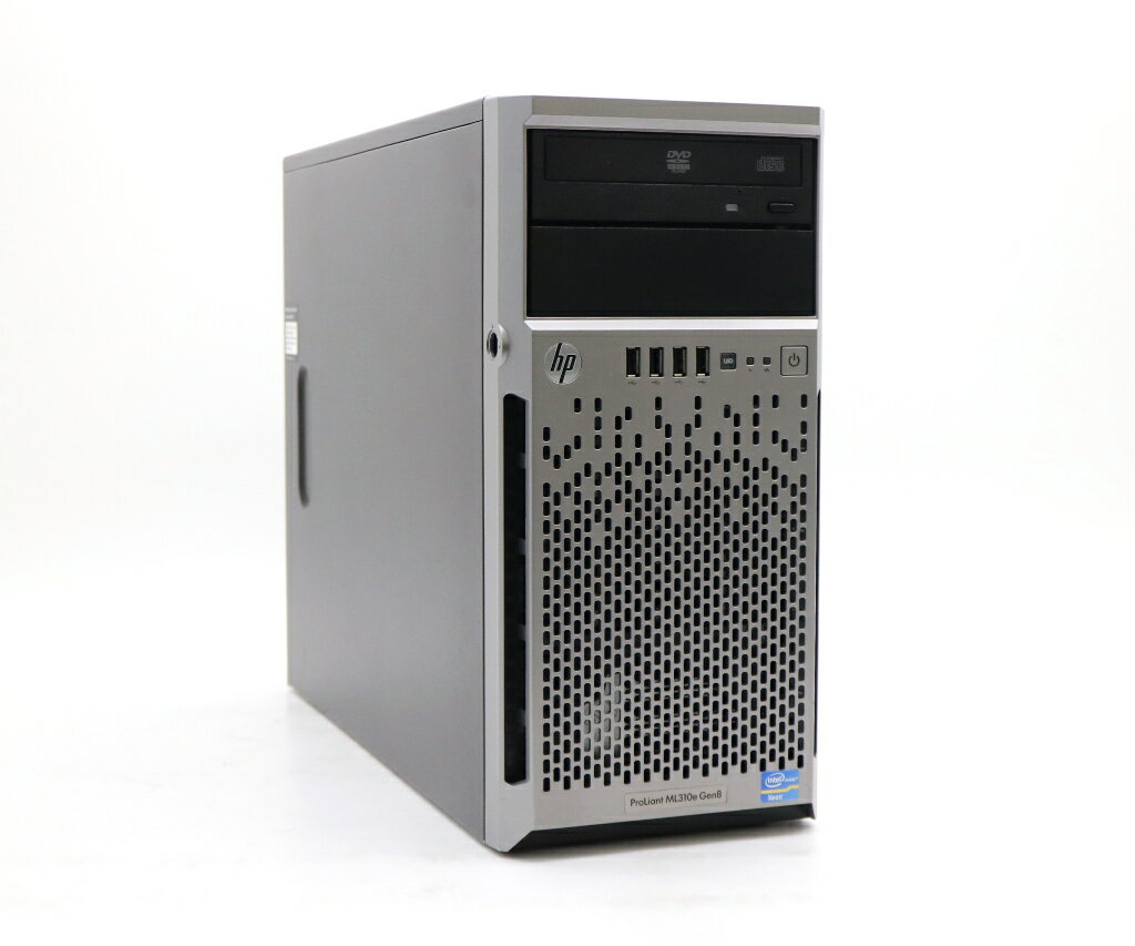 hp ProLiant ML310e Gen8 Xeon E3-1220 v2 3.1GHz 8GB 1TBx2台(SATA3.5インチ/RAID1構成) DVD -RW SmartArray B120i 【中古】【20231227】