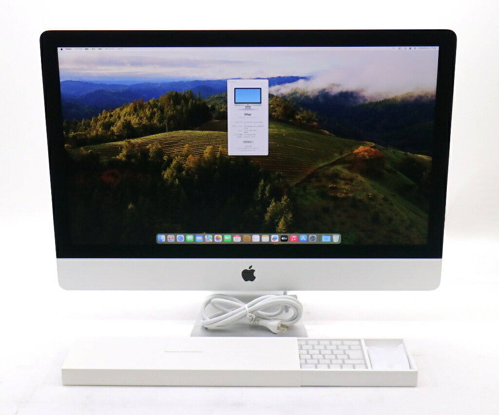 Apple iMac Retina 5K 27インチ 2020 Core i7-10700K 3.8GHz 32GB 512GB(APPLE SSD) Radeon Pro 5500 XT macOS Sonoma Nano-texture仕様 【中古】【20240305】