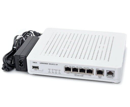 ◇NEC WA2612-AP-ML01 2系統5ポート1000BASE-T有線LANポート搭載ワイヤレスVPNルーター 802.11ac対応 内蔵アンテナモデル Ver.7.5.11 【中古】【20240305】 ◇NEC WA2612-AP-ML01 2系統5ポート1000BASE-T有線LANポート搭載ワイヤレスVPNルーター 802.11ac対応 内蔵アンテナモデル Ver.7.5.11 【中古】【20240305】