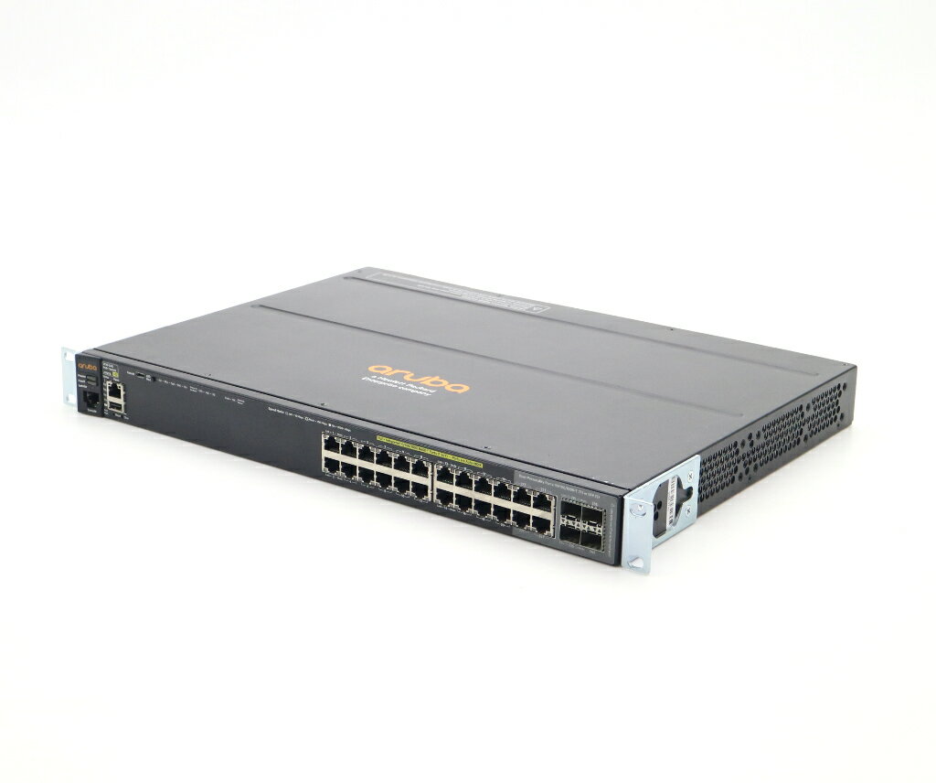 aruba 2920-24G-PoEP 24ポート1000BASE-T(うち4ポートSFP共用)搭載 IEEE802.3at PoE+給電対応 L3スイッチ 575W電源搭載 Ver.WB.16.03.0004 【中古】【20240423】