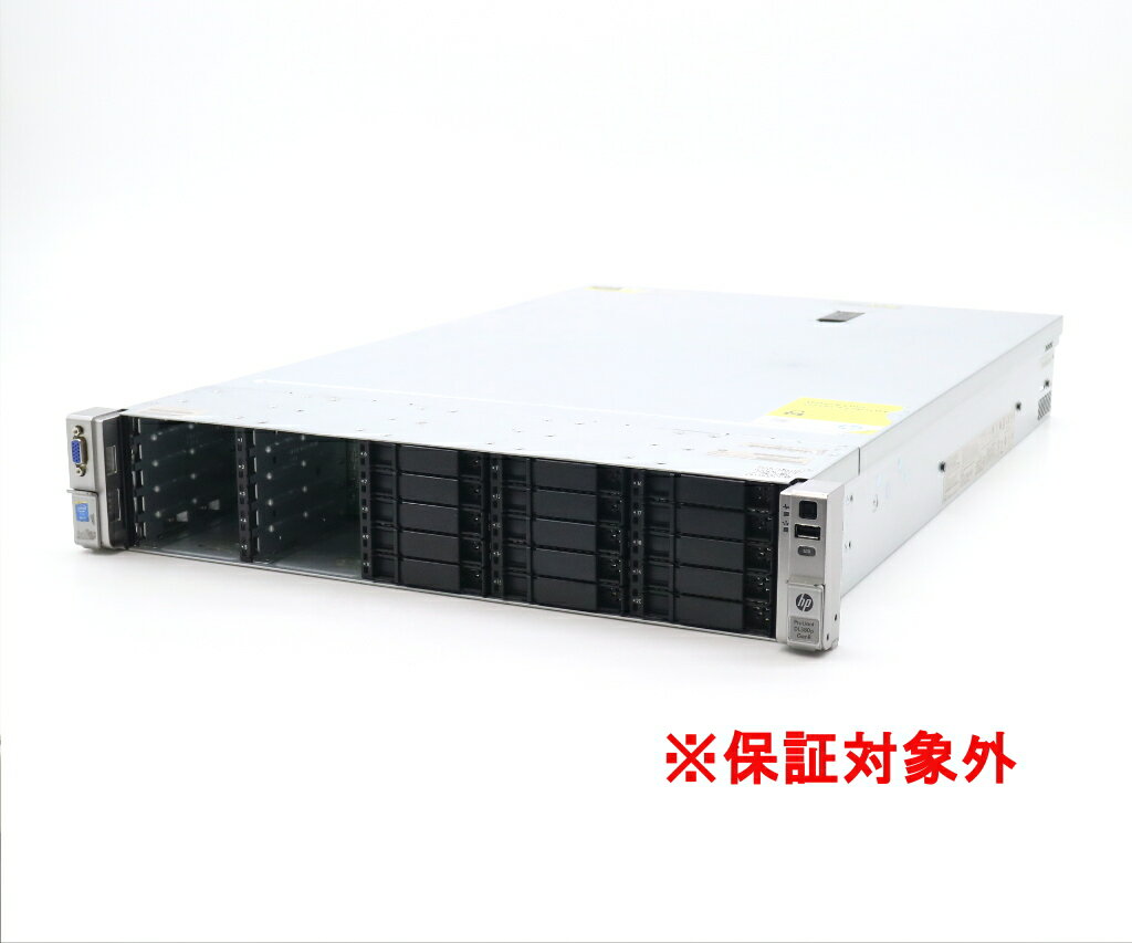 【JUNK】hp ProLiant DL380p Gen8 Xeon E5-2680 v2 2.8GHz(20スレッドCPU2基) メモリ256GB AC*2 SmartArray P420i 【中古】【20240606】