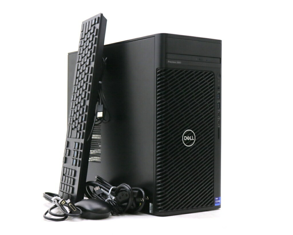 DELL Precision 3660 Tower Core i9-12900K 3.2GHz 32GB 512GB(NVMe SSD) 4TB(HDD) Quadro T1000 DVD -RW Windows10 Pro 64bit 水冷 【中古】【20240514】