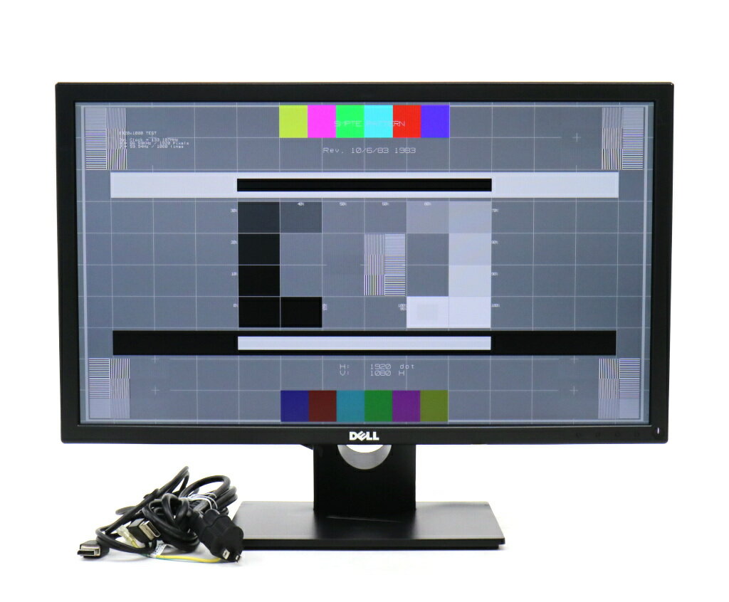 DELL E2417H 23.8インチ非光沢IPSパネル フルHD 1920x1080ドット DisplayPort/アナログRGB入力 中段右に目立つキズあり 【中古】【20240820】