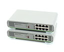 ◇【2台セット】AliedTelesis AT-GS910/8 8ポート1000BASE-T搭載L2スイッチ 底面マグネット足装着 ファンレス 50℃環境対応 ...