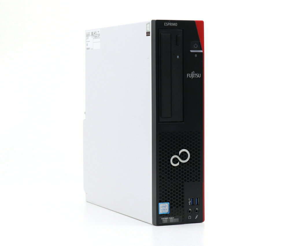 富士通 ESPRIMO D588/V Core i3-8100 3.60GHz 8GB 256GB(新品SSD) DisplayPort/DVI-D出力 DVD+-RW Windows11 Pro 64bit 【中古】【20250318】