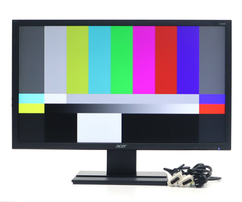  ���i acer V246HL 24�C���`�����TN�p�l�� �t��HD 1920x1080�h�b�g DVI-D �A�i���ORGB����  ����  20250619 