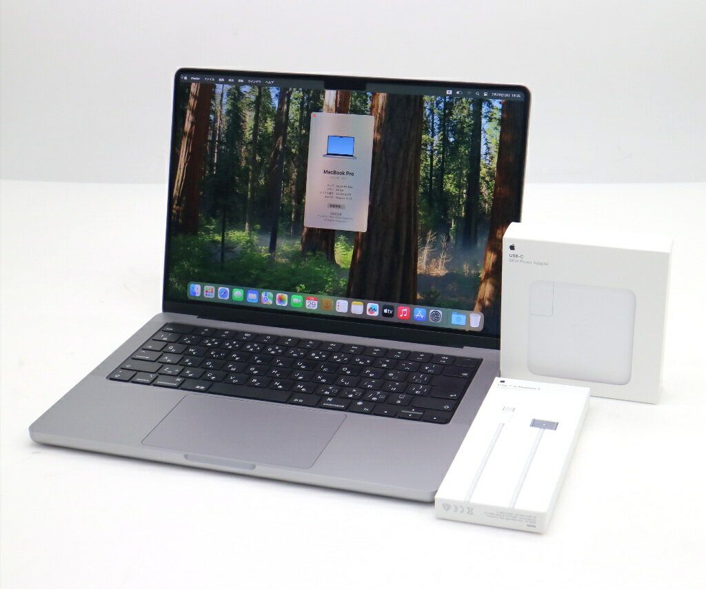 Apple MacBook Pro 14インチ 2021 スペースグレイ Apple M1 MAX 3.2GHz 64GB 2TB(Apple SSD) 14.2インチ(3024x1964) macOS Sequoia 小難 【中古】【20250815】