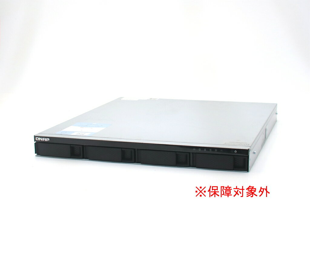 QNAP TS-453BU-RP Celeron J3455 2.3GHz 4GB 3TBx4台(SATA3.5インチ/RAID6構成) HDMI出力 AC*2 OSなし ジャンク品 【中古】【20250924】