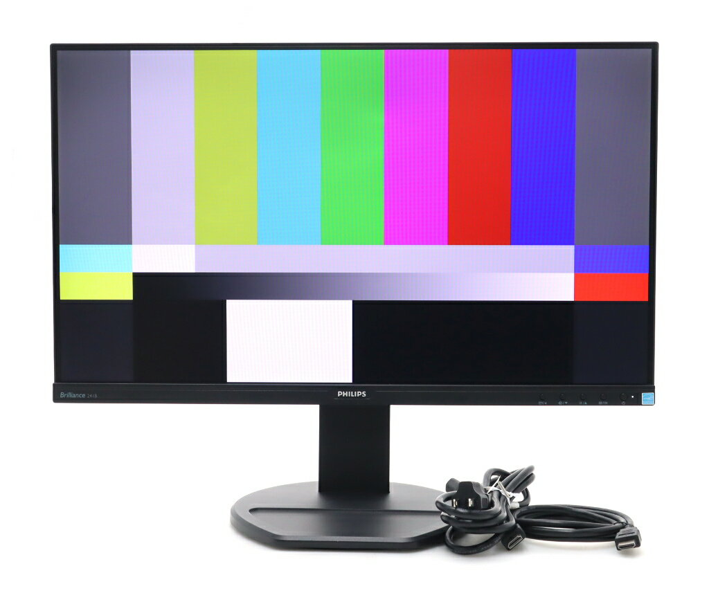 PHILIPS 241B8QJEB/11 23.8インチ非光沢IPSパネル フルHD 1920x1080ドット HDMI/DisplayPort/DVI-D/アナログRGB入力 目立つ使用感あり 【中古】【20251226】