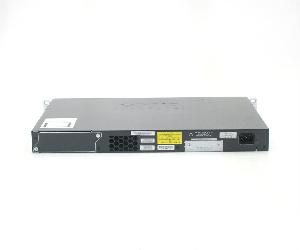 PCコンフルプレミアム楽天市場店のCISCO Catalyst WS-C2960X-48TS-L V03 48ポート1000BASE-T 4ポートSFPスロット C2960X-UNIVERSALK9-M Ver.15.2(7)E10 設定初期化済 【中古】【20260203】｜アングル2