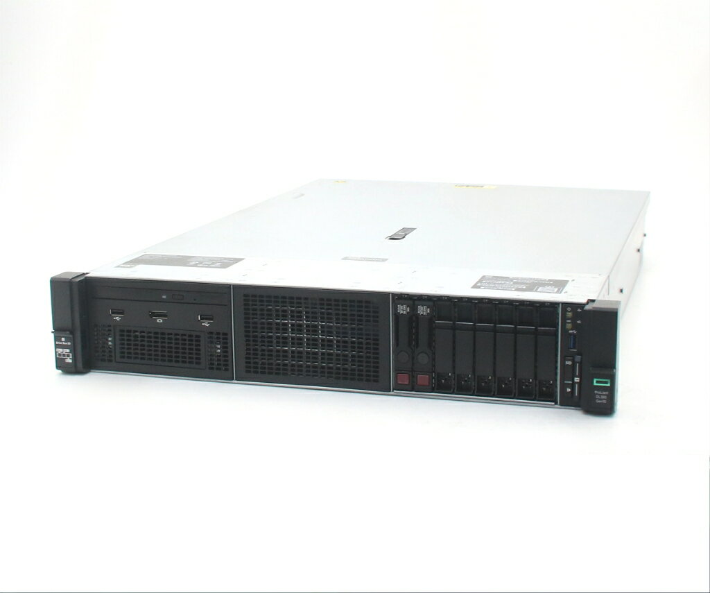 hp ProLiant DL380 Gen10 Xeon Gold 5222 3.8GHz 16GB 300GBx2台(SAS2.5インチ/12Gbps/RAID1) DVD-ROM AC*2 SmartArray P408i-a SR Gen10 【中古】【20260225】
