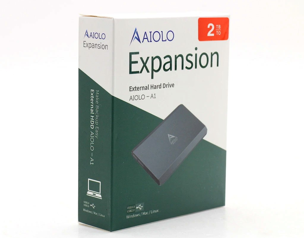 ◇【新品未開封品】AIOLO AILOLO-A1 2TB 外付けHDD アルミ筐体 ポータブルHDD Windows/MacOS等各種OS対応 USB3.0接続 【新品】【20260310】