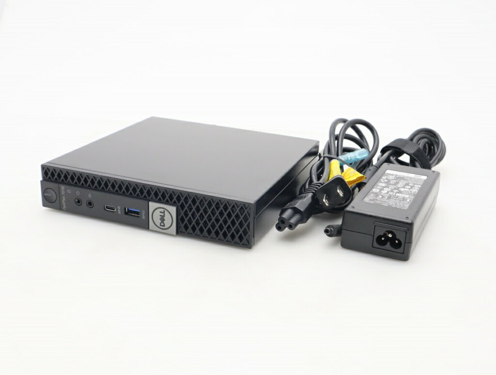 GATEWAY - DELL OptiPlex 7070 Micro Core i5-8500T 2.1GHz 8GB 256GB(NVMeSSD) DisplayPort x2/アナログRGB出力 Windows11 Pro 64bit 小難 【中古】【20260324】