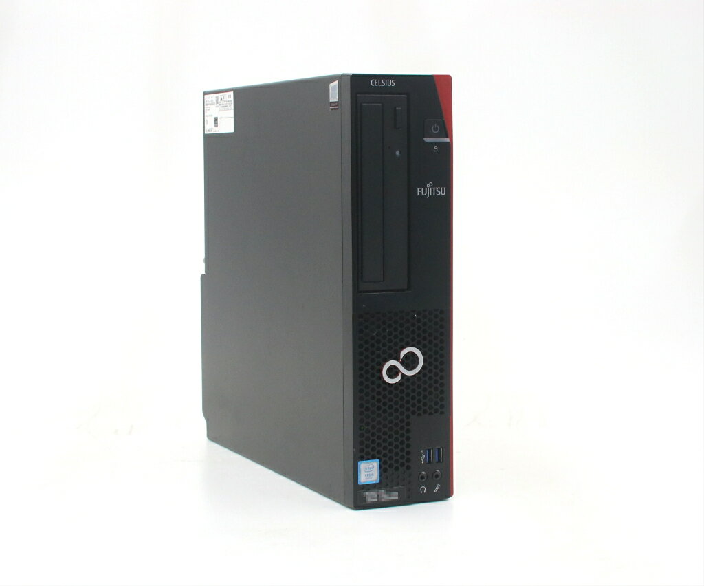 富士通 CELSIUS J580 Xeon E-2124G 3.4GHz 16GB 256GB(SSD) DVI-D/DisplayPort x2出力 DVD+-RW Windows11 Pro for Workstations 64bit 【中古】【20260220】