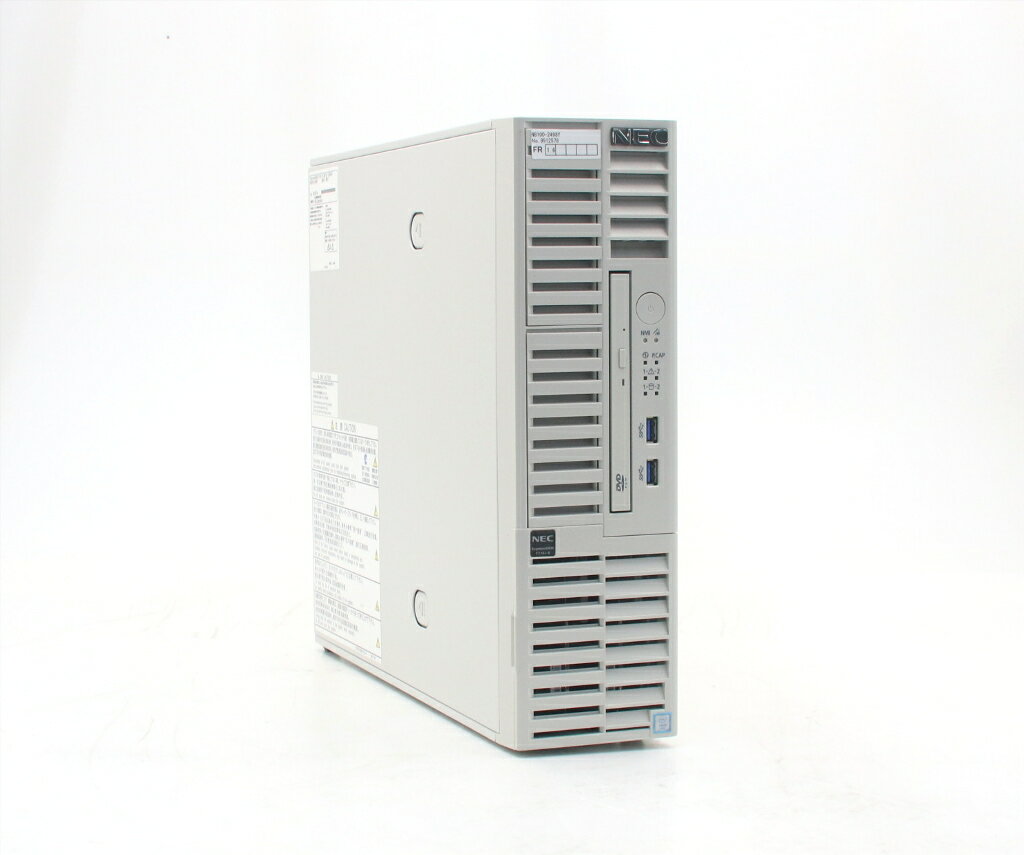 NEC - NEC Express5800/T110i-S Xeon E3-1220 v6 3GHz 16GB 500GBx2台(SATA3.5インチ/RAID1構成) DVD-ROM 【中古】【20260421】