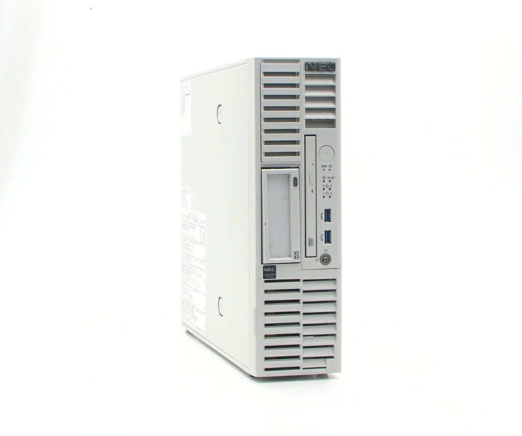 NEC - NEC Express5800/T110j-S(水冷) Xeon E-2236 3.4GHz 16GB 300GBx4台(SAS2.5インチ/12Gbps/RAID6構成) DVD-ROM MegaRAID 946N-8i 【中古】【20260421】