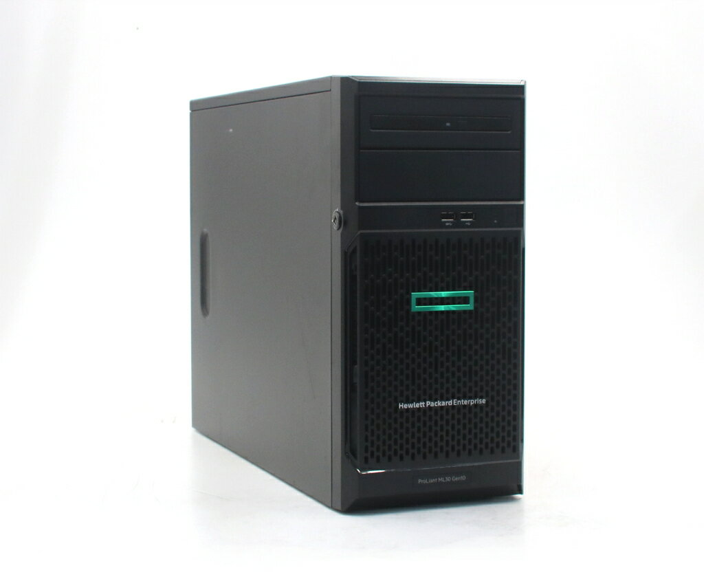 樂天商城 - hp ProLiant ML30 Gen10 Xeon E-2174G 3.8GHz 16GB 300GBx3台(SAS2.5インチ/12Gbps/RAID5構成) DVD-ROM AC*2 SmartArray P408i-p SR Gen10 【中古】【20260407】